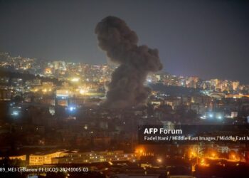 Bombardeo israelí en Beirut