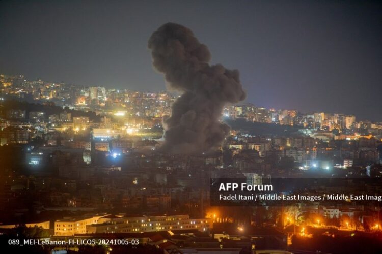 Bombardeo israelí en Beirut