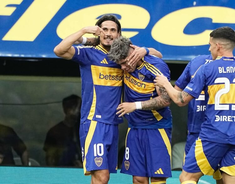 Cavani anota y Boca arrasa en el Apertura; colombiano Angulo salva a Independiente