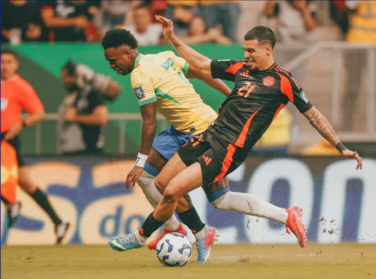 Vinícius rescata a Brasil y ahonda crisis de Colombia en la eliminatoria sudamericana