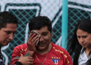 Hincha de Liga Deportiva Universitaria de Quito pierde un ojo por acción de policías antidisturbios