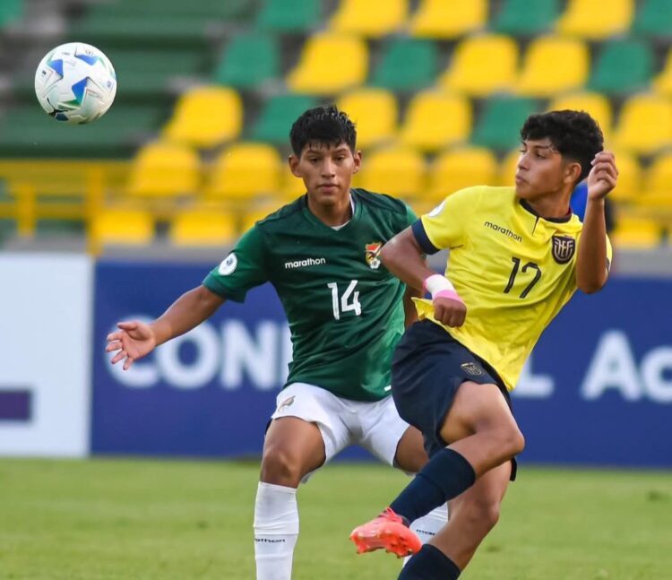 Bolivia cae 1-2 ante Ecuador en la Conmebol Sub 17