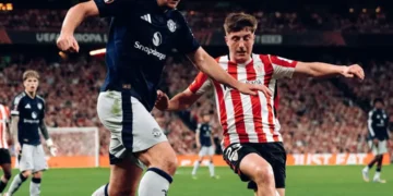 Athletic cae 3-0 ante Manchester United en ida de semifinal de Europa League