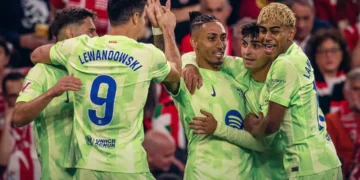 El Barcelona campeón baja el telón con victoria