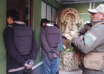 Los delincuentes en la FELCC/ Captura RedUNO