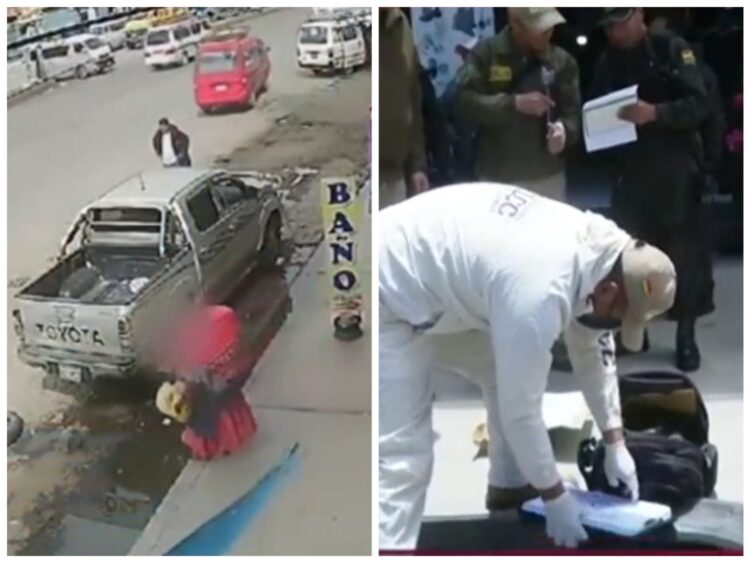 Una mujer botó su dinero en la calle; la Policía investiga el hecho.