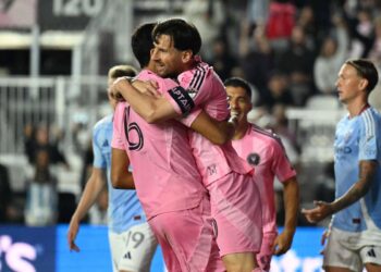 El venezolano Segovia salva un empate para el Inter de Messi en debut en MLS