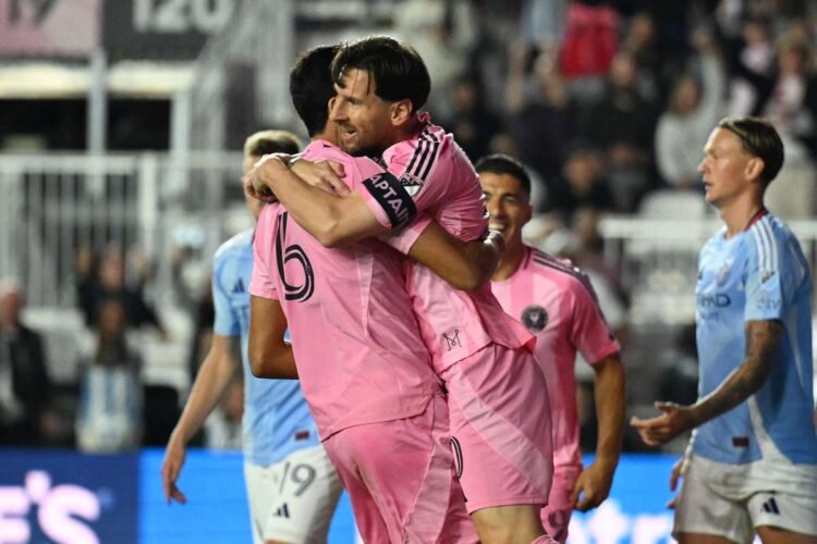 El venezolano Segovia salva un empate para el Inter de Messi en debut en MLS