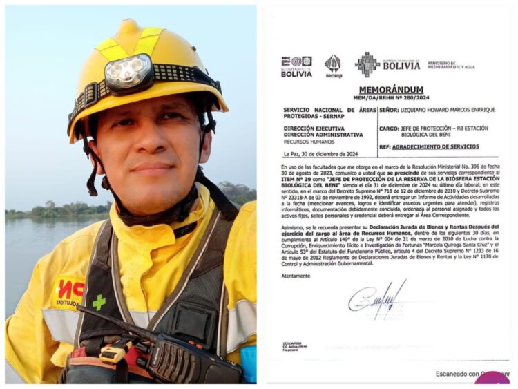 Marcos Uzquiano fue destituido de su cargo.