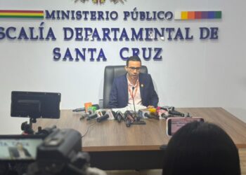 El fiscal departamental de Santa Cruz. Alberto Zeballos.