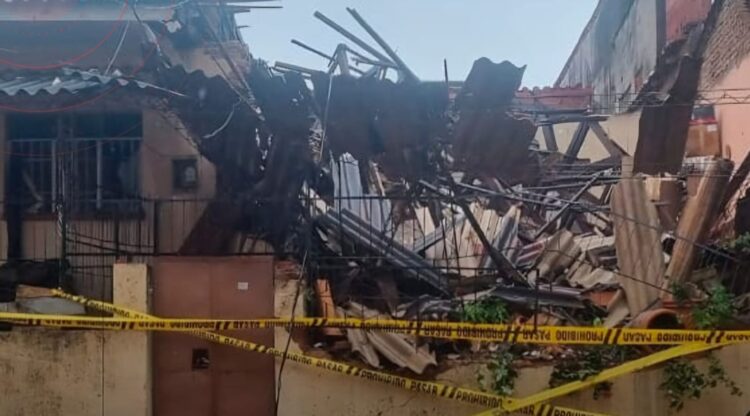 La explosión destruyó una vivienda