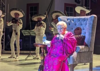 Paquita en una de sus presentaciones
