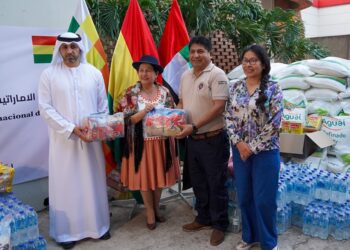 Emiratos Árabes se solidariza con Bolivia y realiza donaciones para afectados por incendios