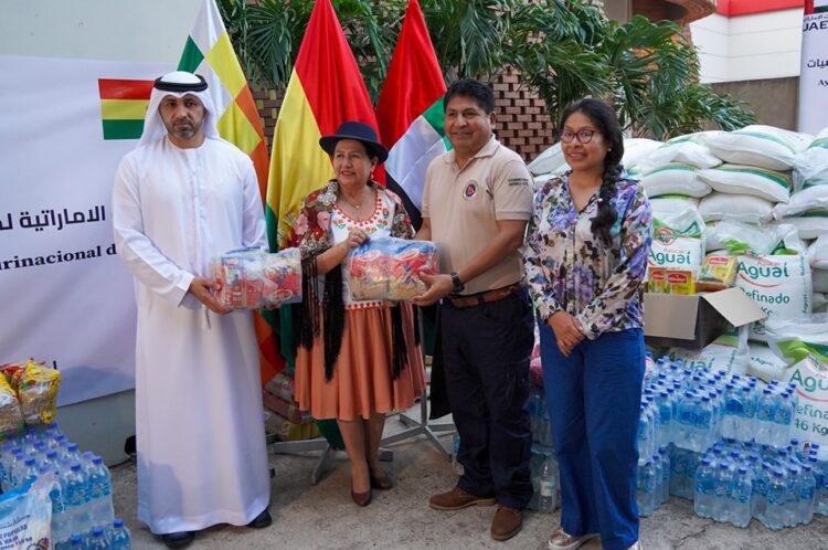 Emiratos Árabes se solidariza con Bolivia y realiza donaciones para afectados por incendios