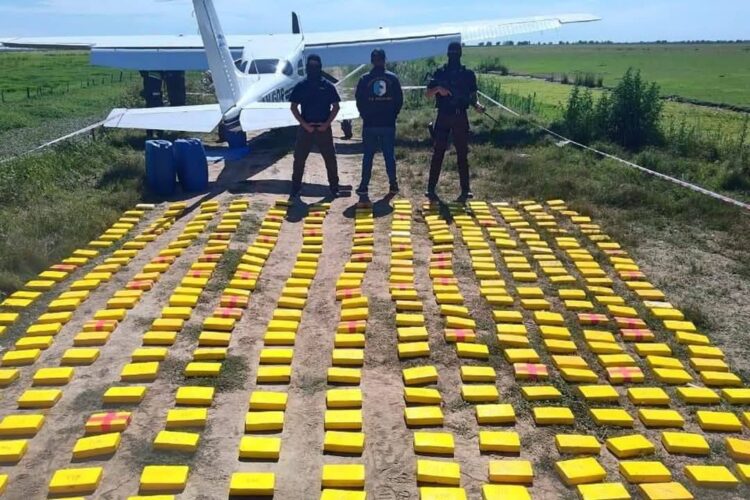La droga decomisada en el operativo