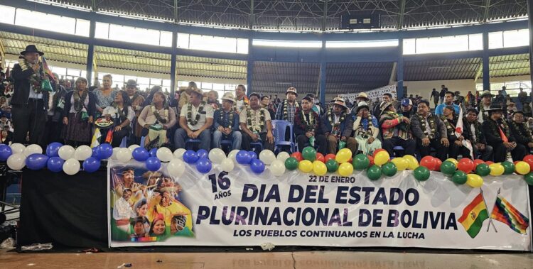 Sin Evo Morales, el evismo festeja el Día del Estado Plurinacional en Cochabamba