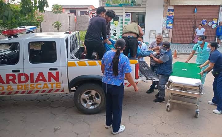 Una de las personas fue trasladada a un hospital
