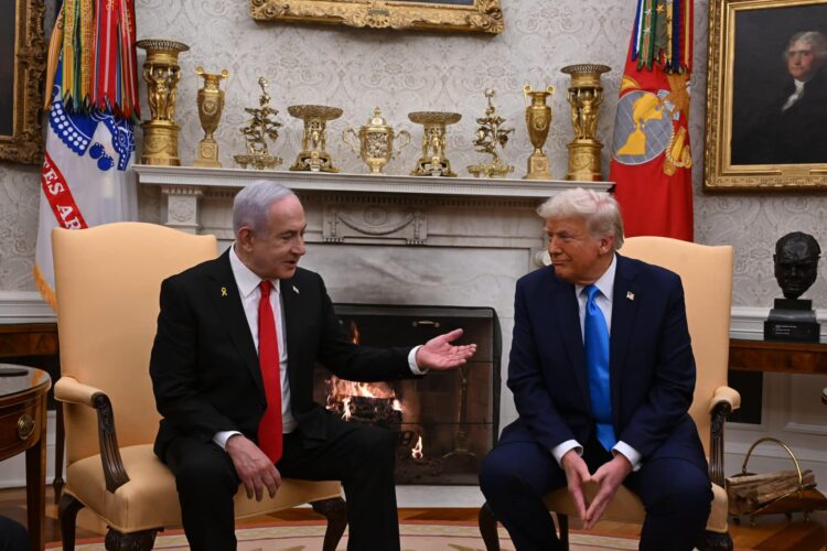 Netanyahu y Trump en la Casa Blanca