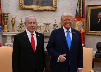 Netanyahu y Trump en su encuentro en la Casa Blanca