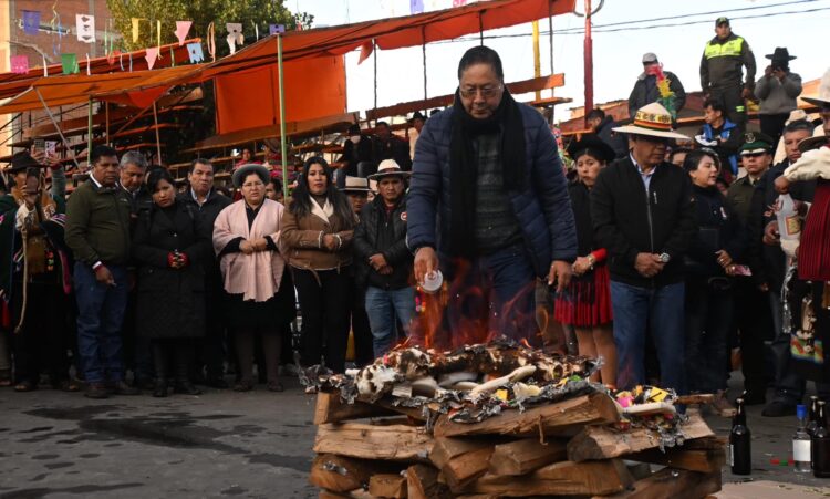 En Martes de Ch’alla, Arce convoca a la construcción, ‘en unidad’, de ‘un mejor futuro’