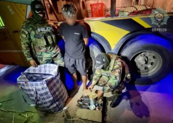 La droga estaba camuflada en las latas