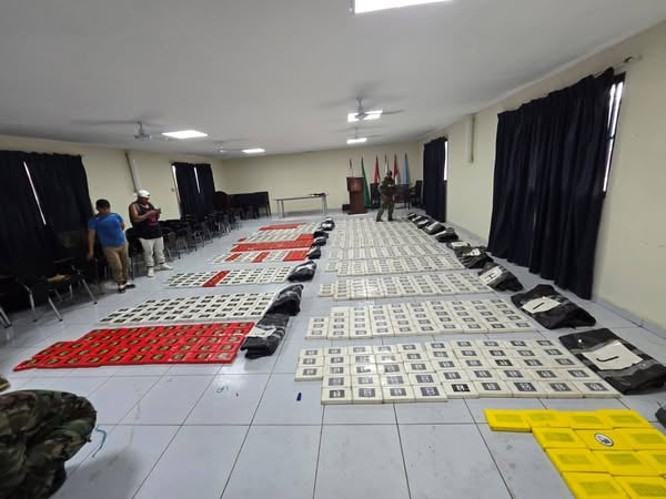 La droga decomisada