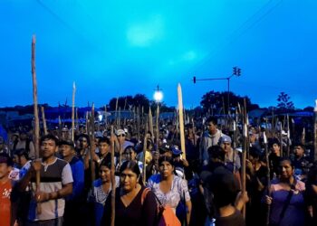 Fortín en Lauca Ñ: Del Castillo dice que ‘nadie cree que estos palitos’ vayan a impedir el trabajo de la Policía