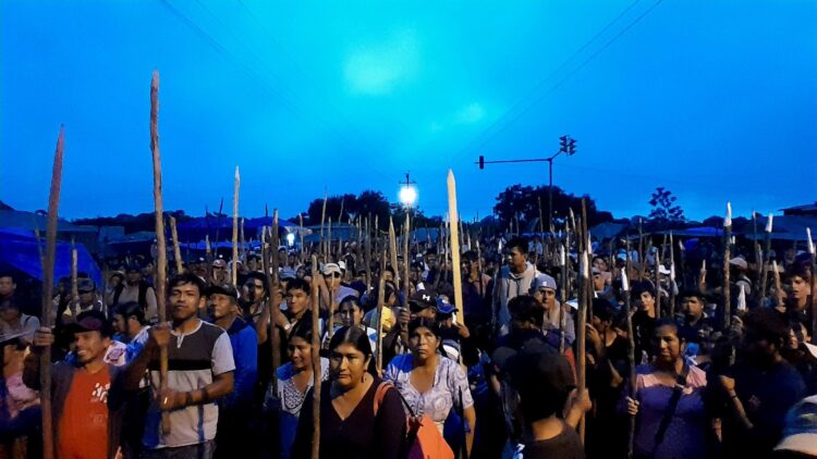 Fortín en Lauca Ñ: Del Castillo dice que ‘nadie cree que estos palitos’ vayan a impedir el trabajo de la Policía