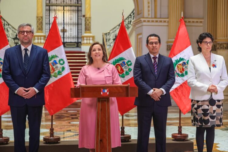 La presidenta Dina Boluarte hizo el anuncio