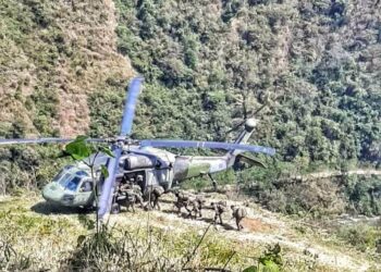 Los militares realizaron un operativo en la selva