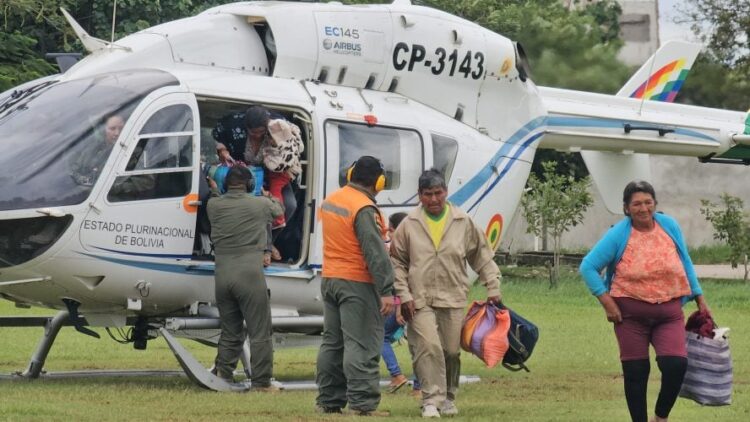 Los evacuados recibieron atención médica