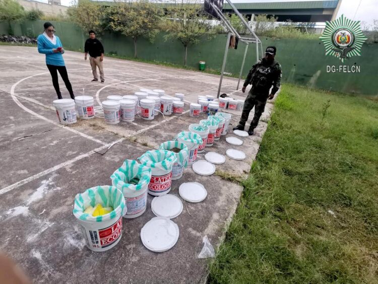 La droga incautada