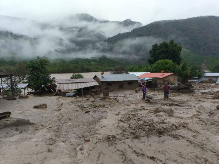 Una mazamorra ingresó a la comunidad Santa Rosa de Pata en el municipio de Apolo.