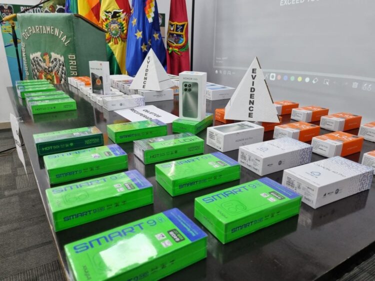Se recuperó parte de los celulares robados
