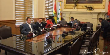 Concejales de La Paz en una sesión. FOTO: Concejo Municipal de La Paz