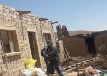Un tornado arrasó con viviendas en la localidad de Laja, en La Paz.