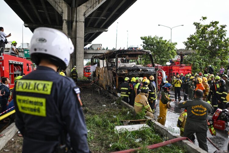 Encontraron los cuerpos dentro del bus