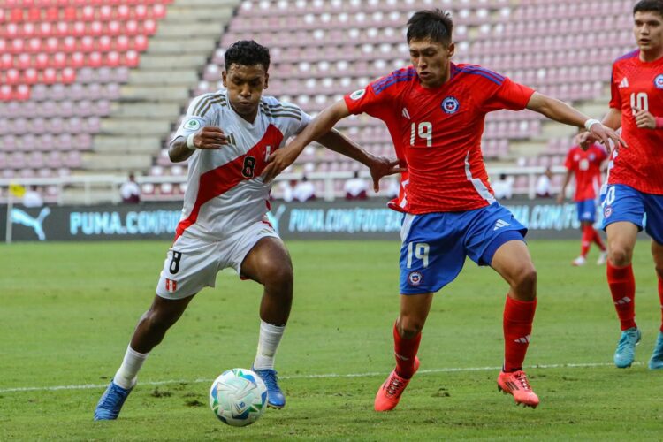 Chile vence 3-2 a Perú en el Campeonato Sudamericano Sub-20 y lidera el Grupo A
