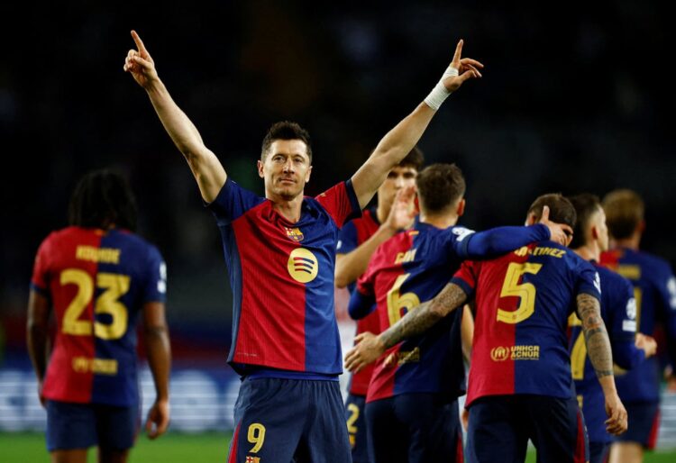 Lewandowski conduce al Barça al triunfo contra el Brest
