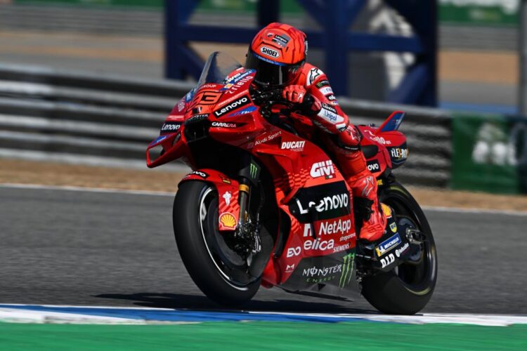 Marc Márquez vuela con la Ducati en últimos ensayos de pretemporada de MotoGP