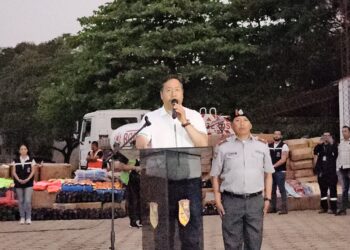 Arce entregó ayuda humanitaria para municipios afectados por los incendios.
