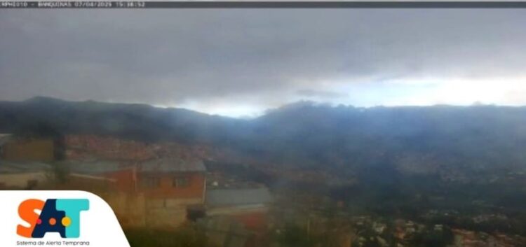 Las lluvias fuertes persistirán en La Paz hasta el jueves.
