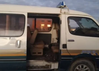 El vehículo de la víctima/Policía Boliviana