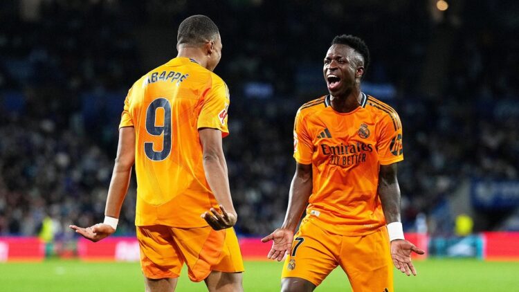Real Madrid, aliado con los postes, gana con goles de Vinicius y Mbappé de penal