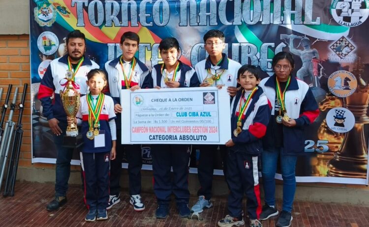 CIBA Azul de Cochabamba vence en el Nacional Interclubes de Ajedrez