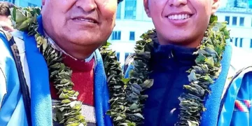 Evo Morales y Andrónico Rodríguez, en una foto tomada en 2021.