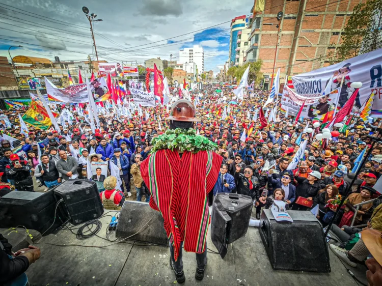 Andrónico Rodríguez aceptó ser candidato presidencial en Oruro.
