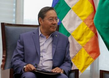 El presidente Luis Arce, en una fotografía del lunes.