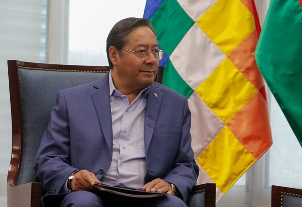 El presidente Luis Arce, en una fotografía del lunes.