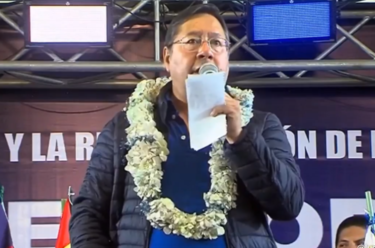 Arce declara al MAS ganador de las elecciones de agosto y de los próximos años